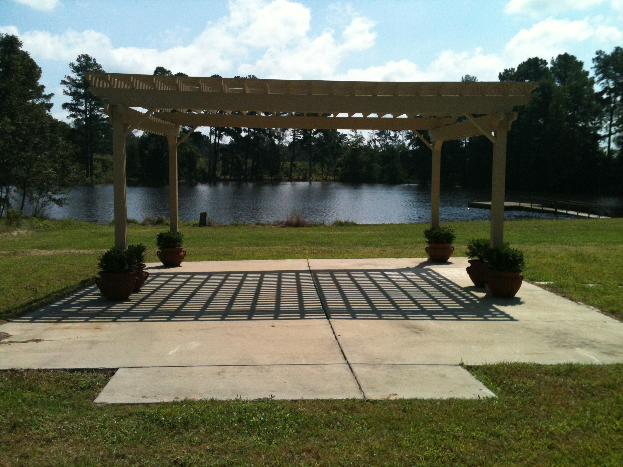 Pergola by the lake